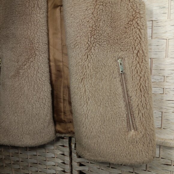 J. Crew Faux Sherpa Teddy Lined Vest - Picture 2 of 8